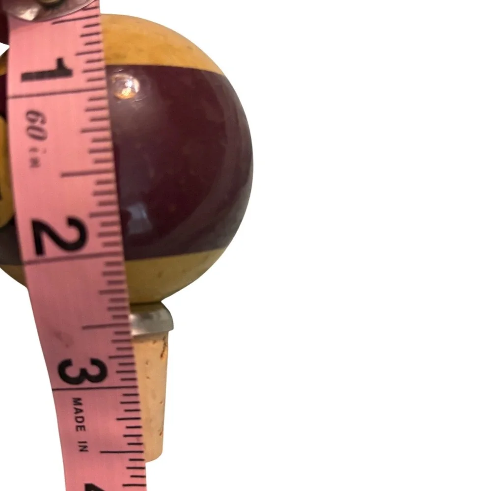 Vintage Number 12 Pool Ball Wine Bottle Stopper Billiards Barware Decor